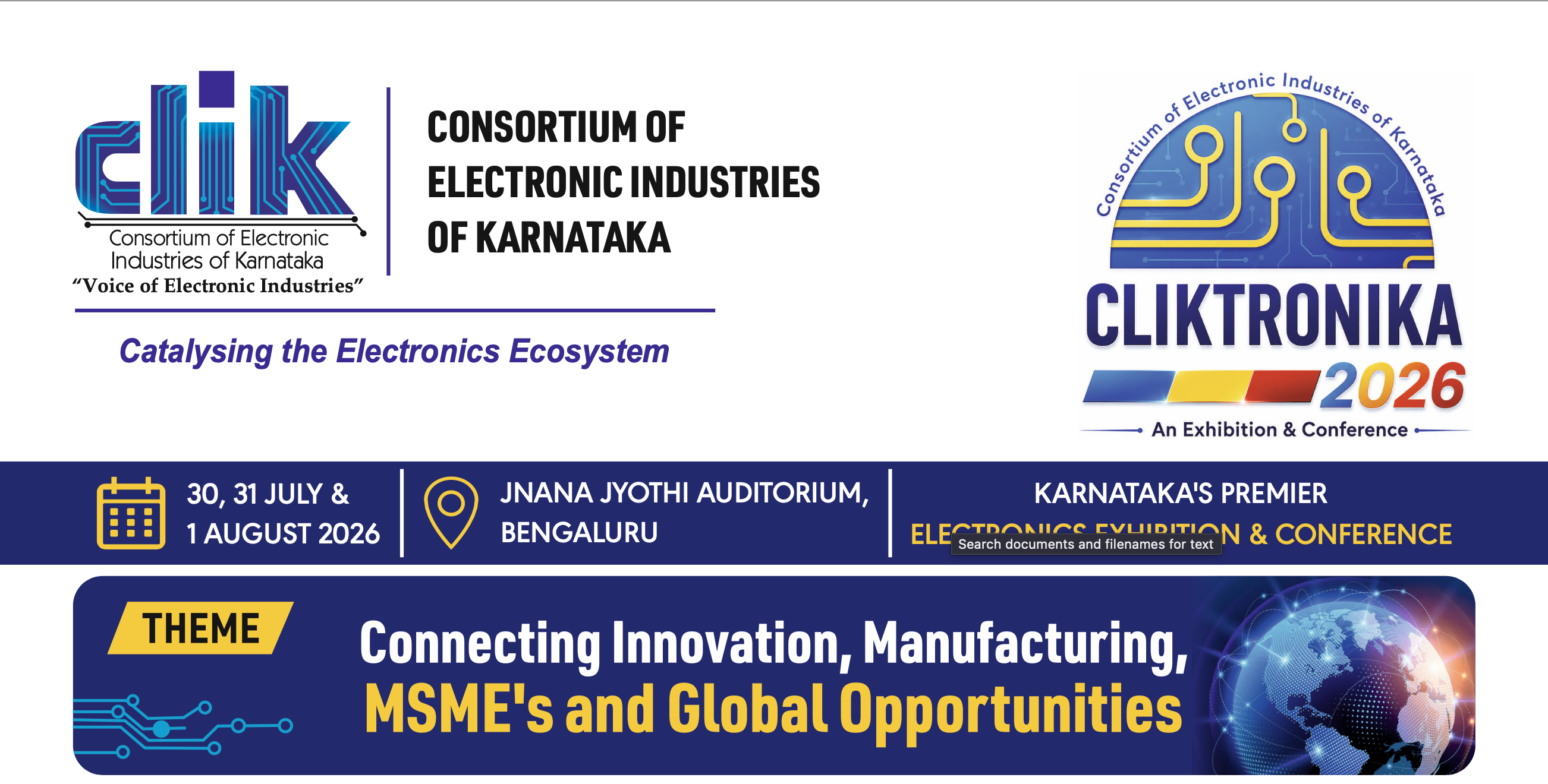 CLIKTRONIKA 2026 event banner