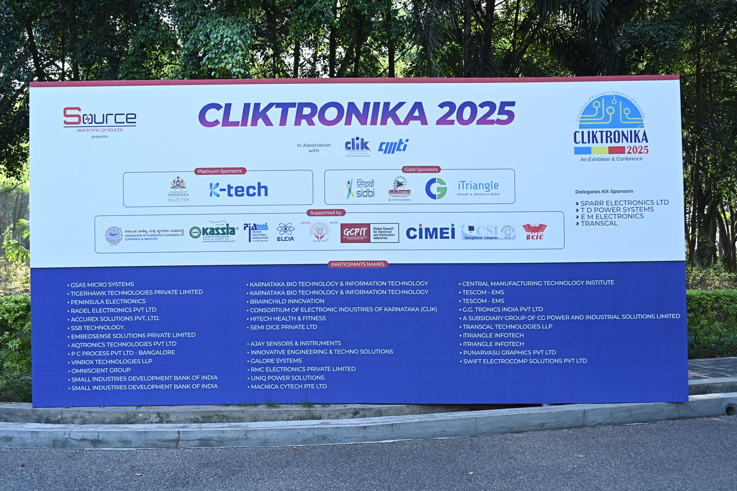 CLIKTRONIKA 2025 sponsor and participant display